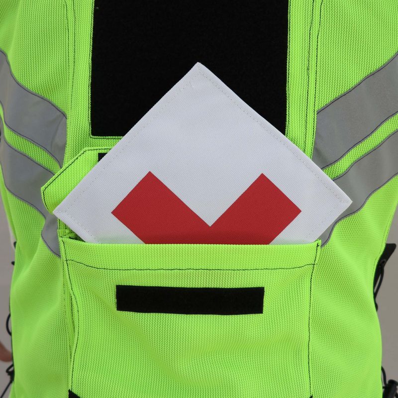 Bullfighter Gul MC-Vest m/Borrelås For Patch L eller Skole refleksvest