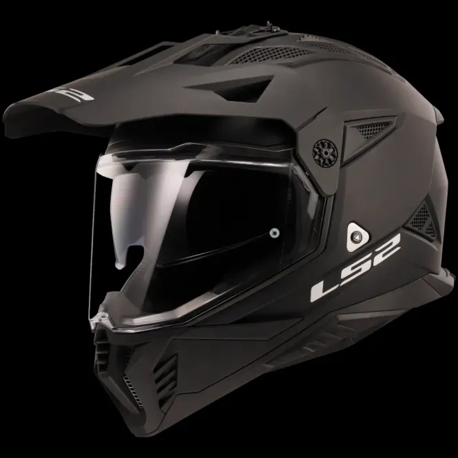 Hovedbilde LS2 Endurohjelm MX702 Pioneer II Matt Svart med solbrille