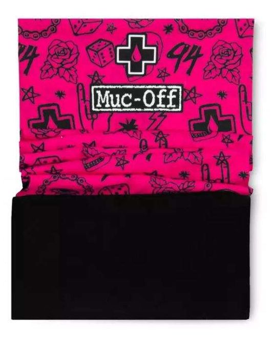 Hovedbilde Muc-Off Winter Neck Gaiter Fleece hals med buff i rosa og svart