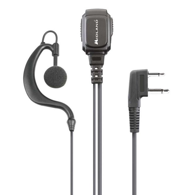 Hovedbilde Midland MA 21-L clip-mike/earphone 2-pin L-plug