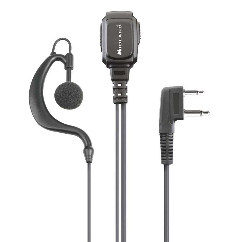 Midland MA 21-L clip-mike/earphone 2-pin L-plug