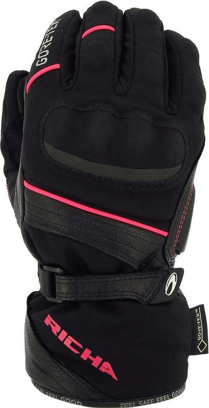Richa Diana Dame Gore-Tex Hanske Svart/Rosa
