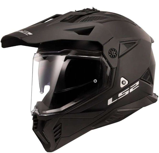 Hovedbilde LS2 Endurohjelm MX702 Pioneer II Matt Svart med solbrille