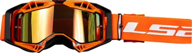 Hovedbilde LS2 Aura Goggles Hi-Vis Oransje Ramme/ Sølv Glass