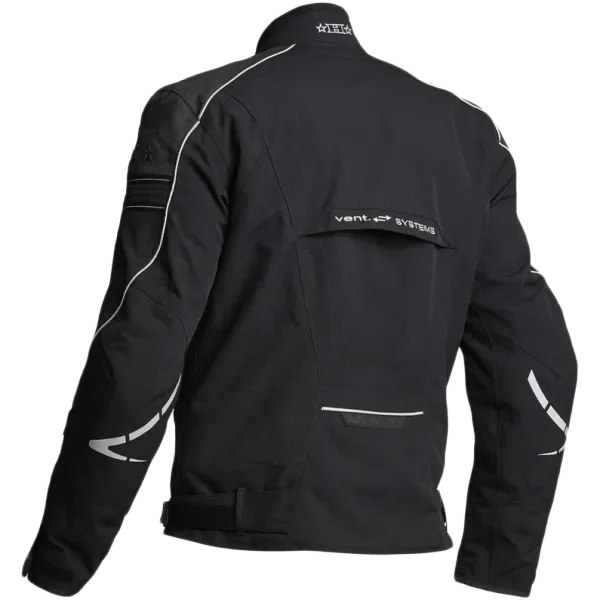 Halvarssons Walkyr Herre MC-jakke tekstil 2L laminert Svart/Gul vest, kun XS