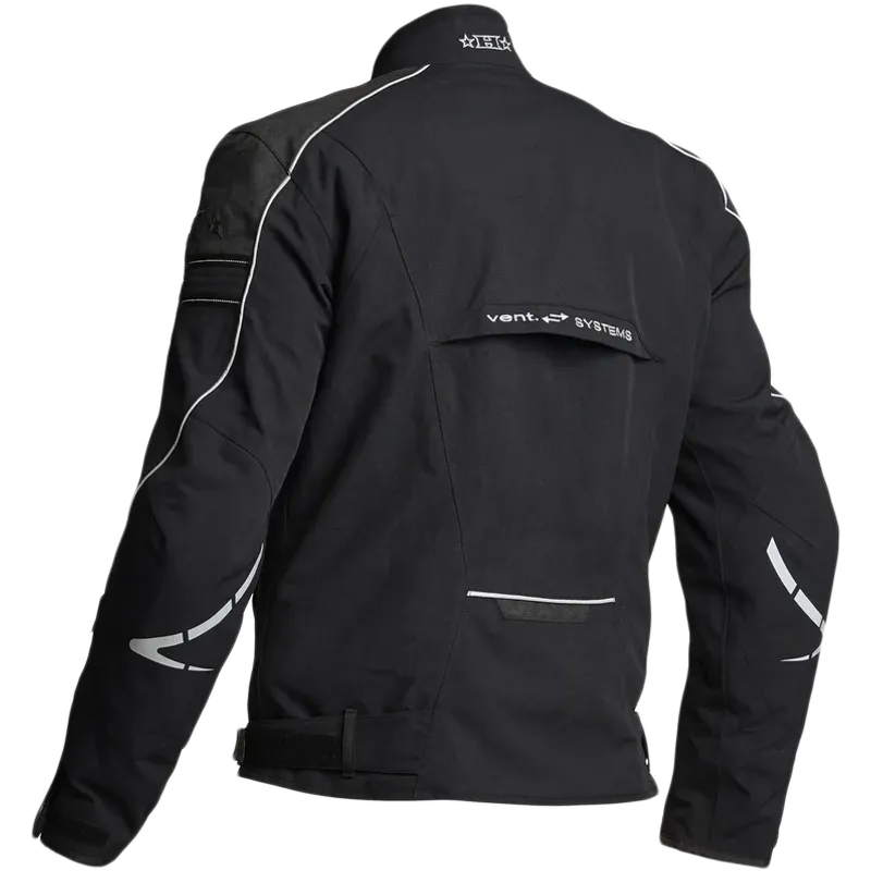 Halvarssons Walkyr Herre MC-jakke tekstil 2L laminert Svart/Gul vest, kun XS