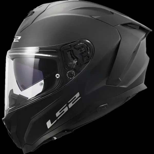 LS2 MC-Hjelm FF817 Challenger II Matt Svart glassfiberhjelm med solbrille