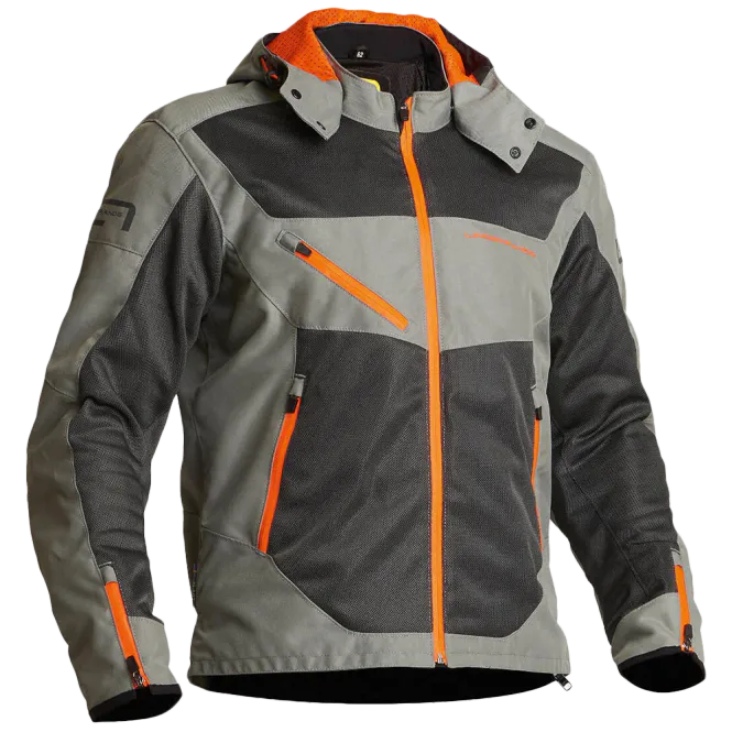 Hovedbilde Lindstrands Tekstiljakke Rexbo Grå/Oransje med mesh lining og ...