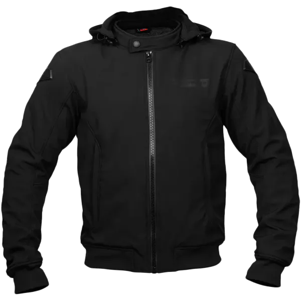 Bullfighter Ghost Softshell MC-Jakke Svart med AA-skli, skulder og albu -beskyttelse 