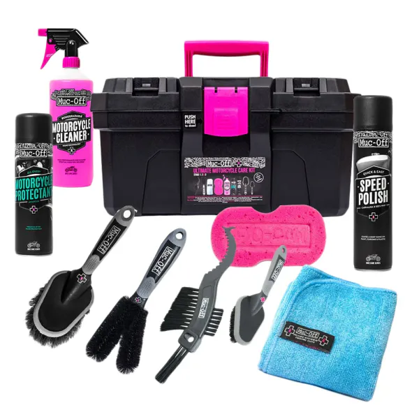 Muc-Off Ultimate Motorcycle care kit -Pakkepris p&aring; vaskemidler