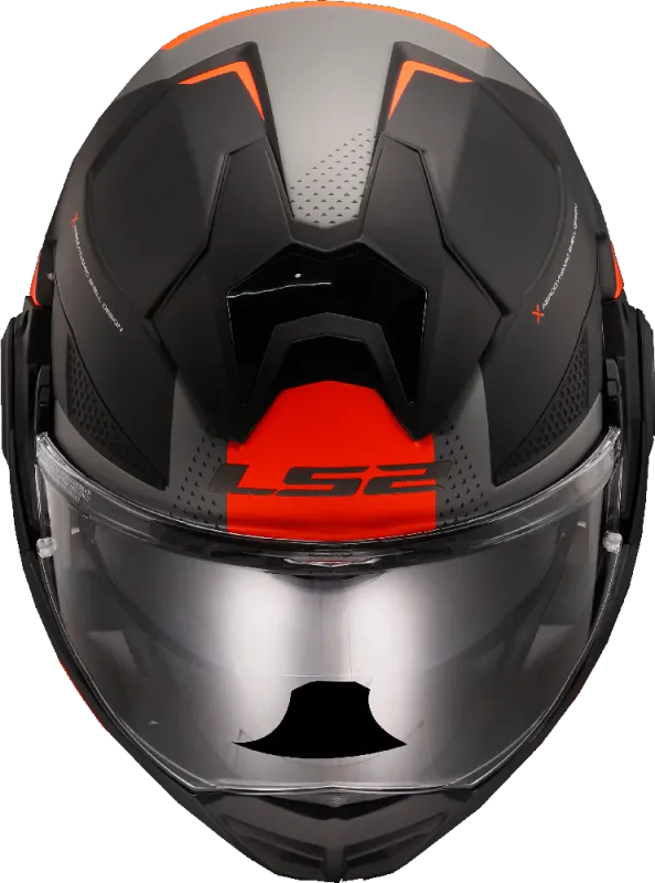 LS2 FF901 Advant X Oblivion Matt Svart/Oransje/Titan MC-hjelm