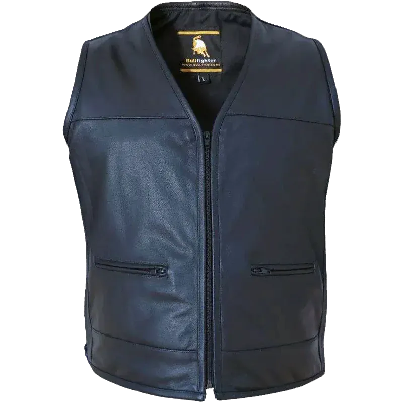 Bullfighter Buffalo Skinnvest V-cut Svart Svart