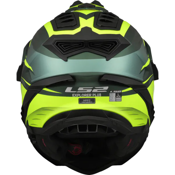 LS2 Endurohjelm MX701 Spire Gul med solbrille og pinlock