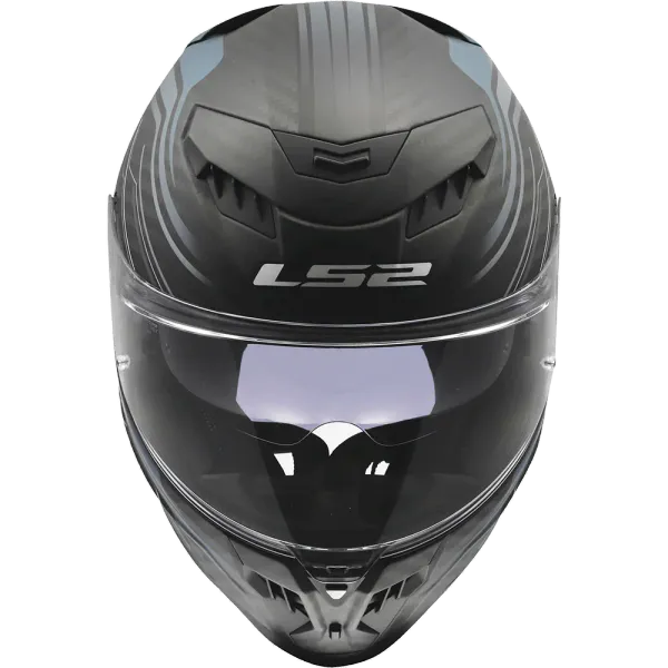 LS2 MC-Hjelm FF807 Dragon Subic Bl&aring;/Petrol med solbrille og sotet visir