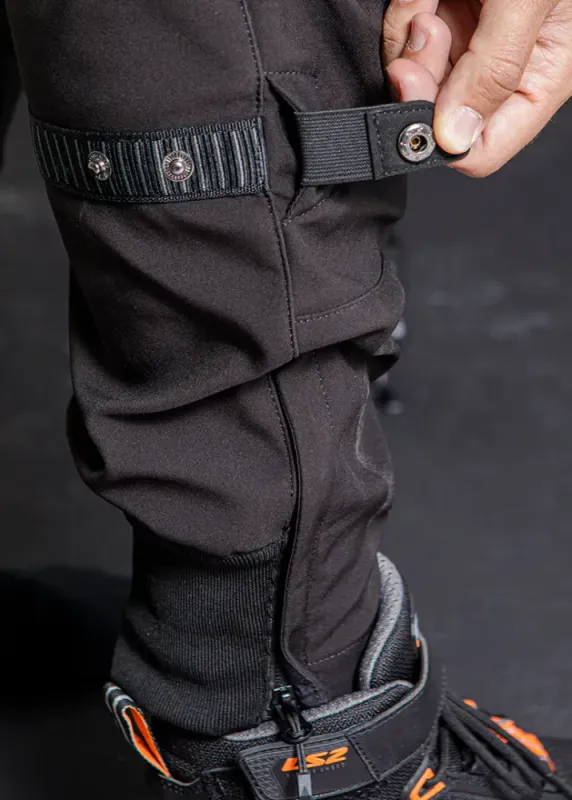 LS2 Douglas MC-Bukse Svart i 3-lags Softshell