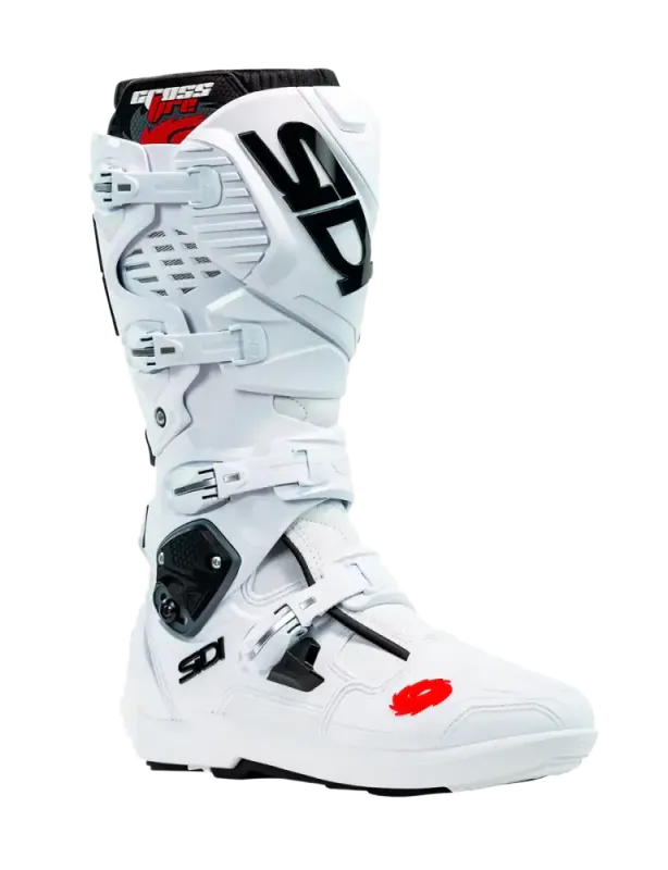 Sidi MC-Støvler CROSSFIRE 3 SRS Hvit/Hvit Enduro MX Supermoto