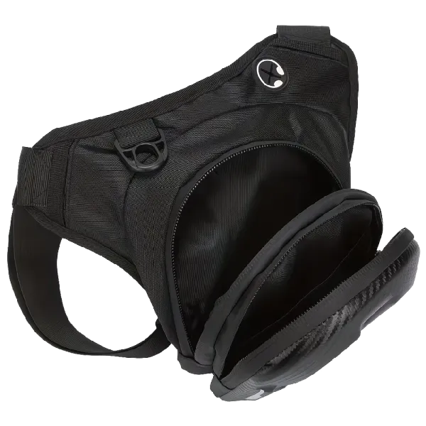 Hoftebag/skulderbag Carbon look, Svart Carbon